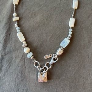 Jes MaHarry Sterling Pearl “Vision” Necklace -Reversible!